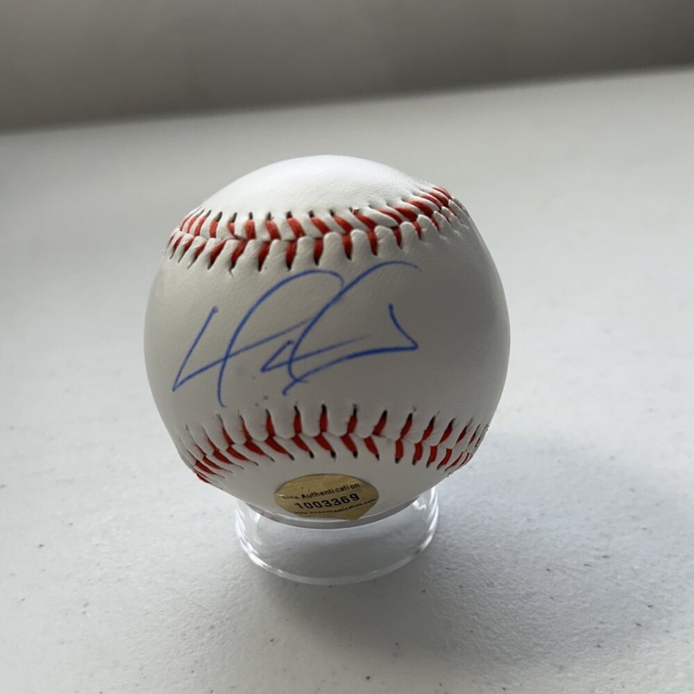 DAVID ORTIZ SIGNED BASEBALL AUTOGRAPHED W/COA - (Twins, Boston Red Sox) - 655